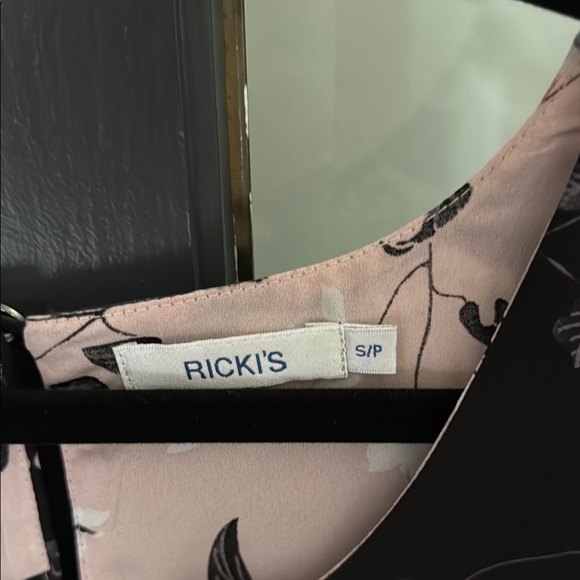 Ricki's Black and Pink Floral Tank Top - Picture 2 of 3